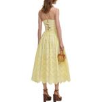 Хлопковое платье Self portrait Self-portrait, желтый - фото 5