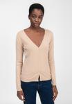 Кардиган INFLUENCER V-NECK BASIC , Beige - фото