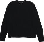 Свитер Palm Angels Rec Logo Sweater 'Black/White', черный - фото 2
