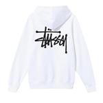 Толстовка Stussy Basic Hood 'White', белый - фото 3
