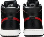Кроссовки Air Jordan 1 Retro Mid Black Team Red, черный - фото 6