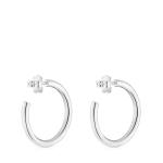 Серьги-кольца Tous Basics Long, 24 мм, серебро - фото 3