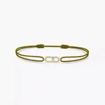 Браслет Messika Move Uno Khaki Cord, желтое золото/бриллианты - фото 2