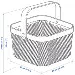 Корзина Ikea Risatorp 25X26X18 см, черный - фото 5