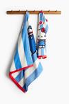 Полотенце H&M x Hello Kitty Terry Bath With Motif, 60X125 см, синий - фото 4