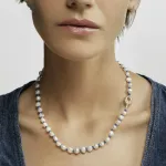 Колье Tous Manifesto 45 Cm, серебро/жемчуг/синий нейлон - фото 6