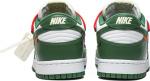 Кроссовки Nike Off-White x Dunk Low 'Pine Green', зеленый - фото 7