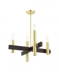 Хельсинки 4-х ламповая люстра Livex, gold-tone - фото 4