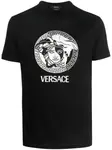 Футболка с принтом Medusa VERSACE, черный - фото
