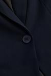 Блейзер H&M Fitted, темно-синий - фото 3