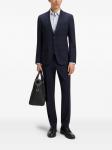 BOSS костюм с однобортным пиджаком, синий - фото 2
