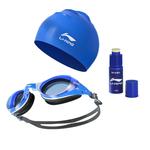 LINING Плавательные очки silicone unisex black blue - фото 6