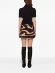Короткое платье с принтом Labirinto PUCCI, черный - фото 4