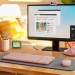 Комплект периферии Logitech MK250 Compact (клавиатура + мышь), розовый - фото 4