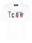 Dsquared2 Icon logo-print T-shirt, белый - фото