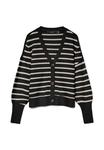 Кардиган Vero Moda VMLEA V NECK CUFF CARDIGAN , Black/Cloud Dancer/Black - фото 4