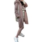 Пальто женское розовое MaxMara - фото 4