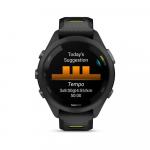 Умные часы Garmin Forerunner 265S, 1.1", Wi-Fi, черный/желтый - фото