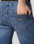Узкие джинсы Philipp Plein, Blue Denim - фото 4