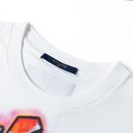 Футболка с граффити LOUIS VUITTON, белая - фото 6