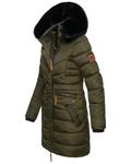 Пуховик Navahoo Steppmantel Paula, цвет Dark Olive with black fur - фото 2