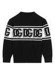 Dolce & Gabbana шерстяной джемпер с логотипом, черный - фото 2