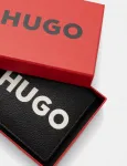 Кожаный кошелек HUGO, черный - фото 4