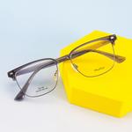 MUZU Броулайн очки унисекс, Black/Silver 0° Blue Light Blocking+Sunglasses Clip Combo - фото 12