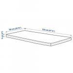 Матрас для детской кровати Ikea Pluttig, 60x120x5 см, белый - фото 6