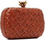 Красный клатч Minaudiere с узлом Bottega Veneta - фото 2