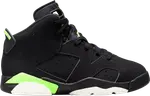 Кроссовки Air Jordan 6 Retro PS Electric Green, черный - фото