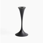 Маленький металлический подсвечник H&M, 20 см, черный - фото