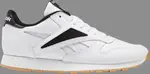 Кроссовки classic leather mark 'white black' Reebok, белый - фото 2
