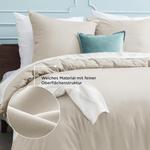 Комплект постельного белья Bedsure из 3 предметов, 155х220 см, льняной - фото 3