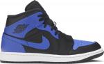 Кроссовки Air Jordan 1 Mid Hyper Royal, синий - фото