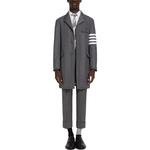 Куртка пуховая мужская серая FW22 THOM BROWNE - фото 4