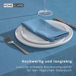 Скатерть Homescapes синий, 178/178 см - фото 3