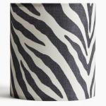 Цилиндрический абажур с рисунком H&M, Черный/Ребра - фото