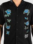 Рубашка Santa Cruz Screaming Rose Flash Hemd, black - фото 6