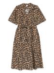 ASPESI платье миди с леопардовым принтом, коричневый - фото