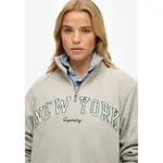 Толстовка Superdry Athletic Ess Applique half zip, серый - фото 2