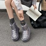 Зимние ботинки женские O.L, серый - фото 4