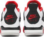 Кроссовки Air Jordan 4 Retro OG GS Fire Red 2020, белый - фото 6