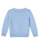 Хлопковый свитер с логотипом Polo Ralph Lauren Kids, Chambray Blue - фото 4