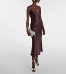 Атласная майка Ischia Galvan, коричневый - фото 2