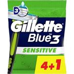 Одноразовая бритва Blue3 Sensitive, 5 шт., Gillette - фото