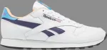 Кроссовки Reebok Classic Leather, бело-синий - фото 2