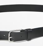 Ремень Massimo Dutti Nappa Leather, черный - фото 3