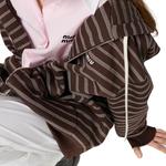 MIU MIU Толстовка с капюшоном на молнии, Dark Brown - фото 4