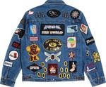 Куртка Supreme Patches Denim Trucker Jacket 'Blue', синий - фото 3